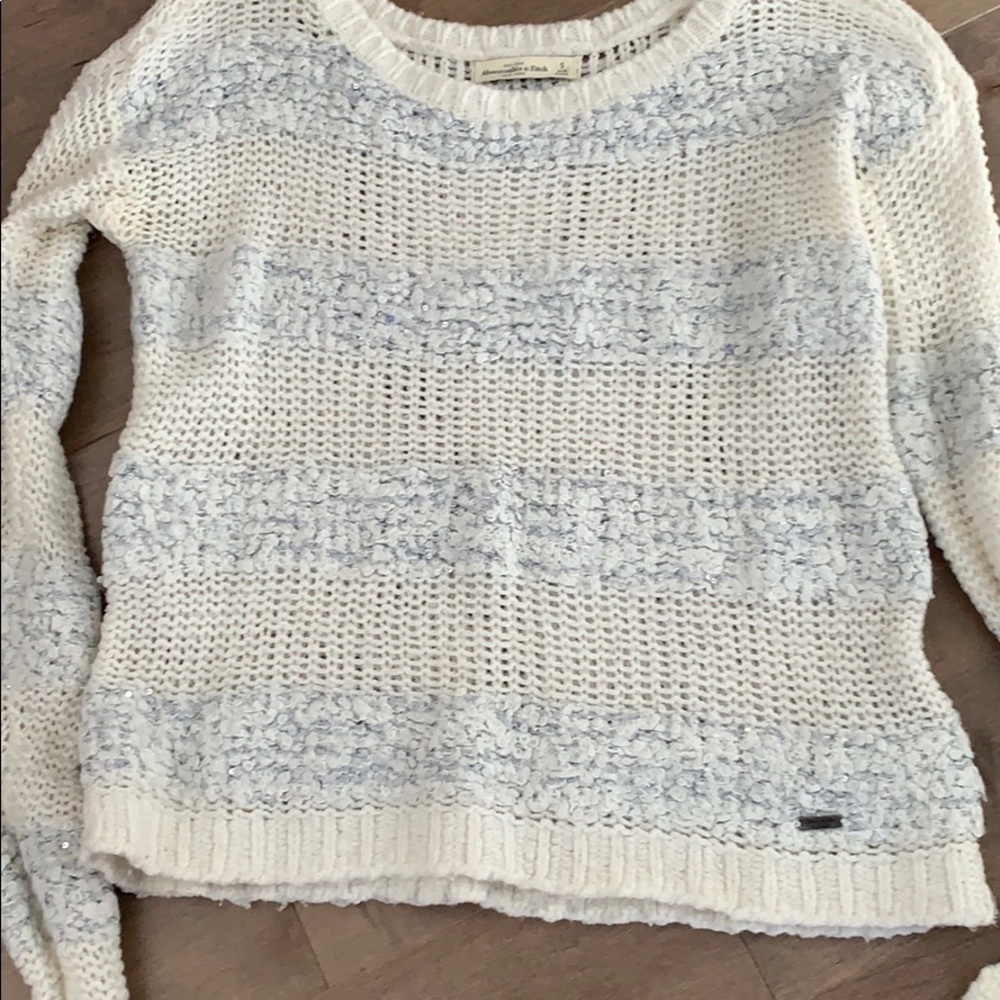Cream color with silver in it